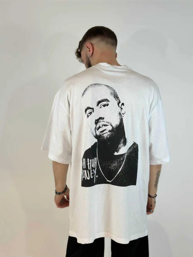 T-SHIRT OVERSIZE BIANCA KANYE WEST